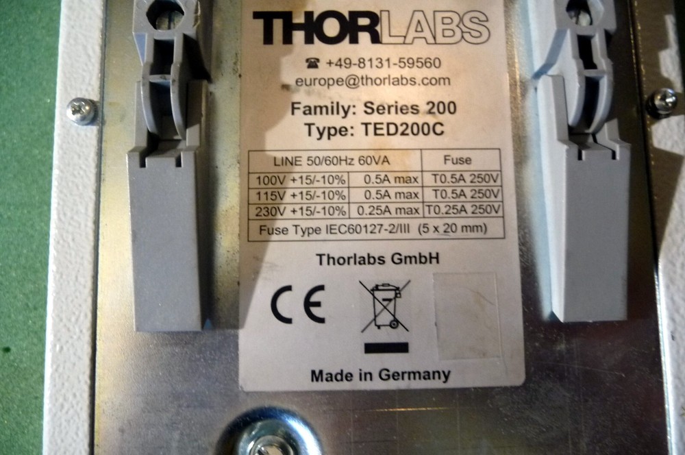 THOR LABS TED200C temperature controller