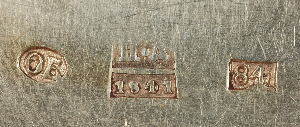 Moscow silver snuff-box, 1841