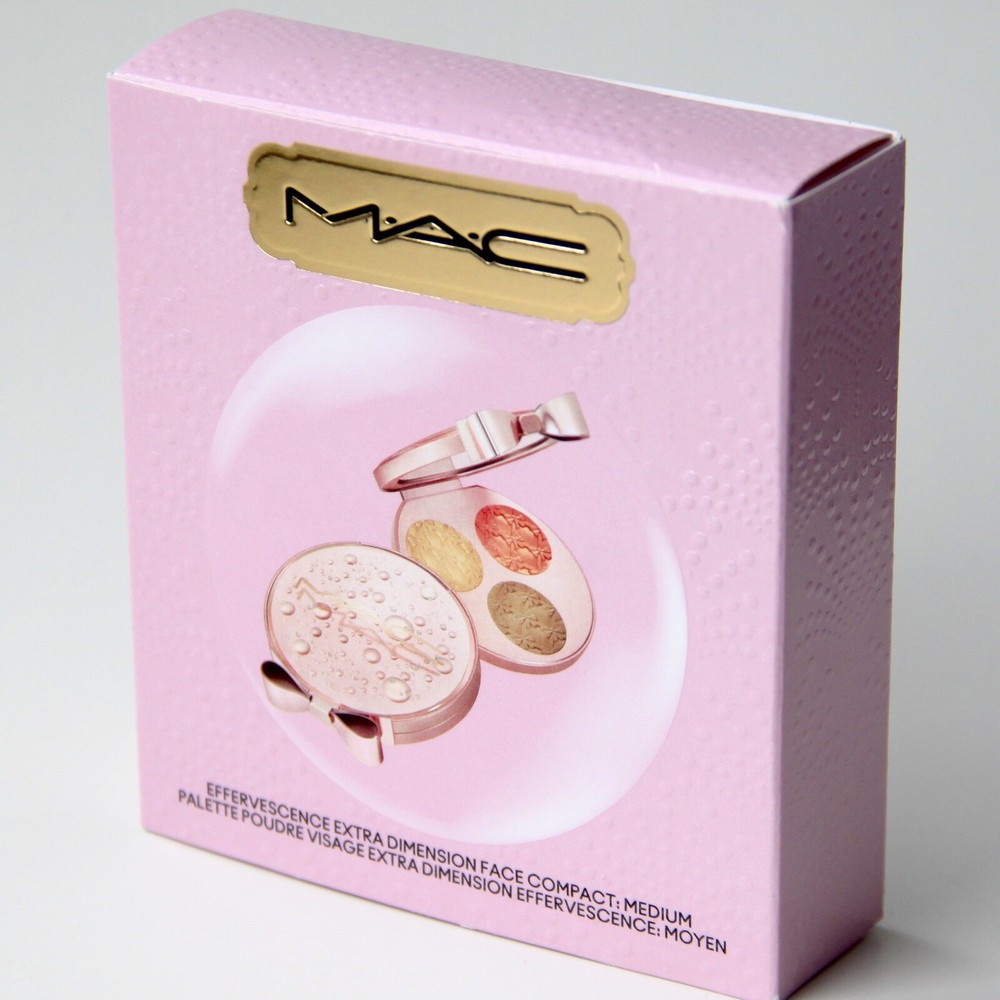 MAC Effervescence Extra Dimension Face Compact MEDIUM Blush Bronzer Palette New