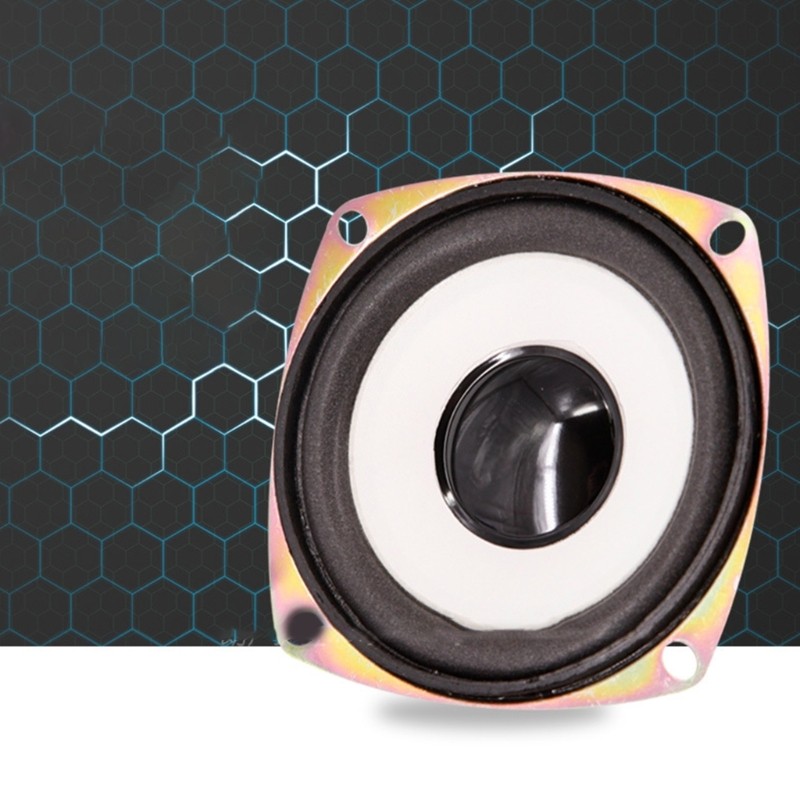 3Inch White Cone Speakers Set Full Frequency Woofer Loudspeaker