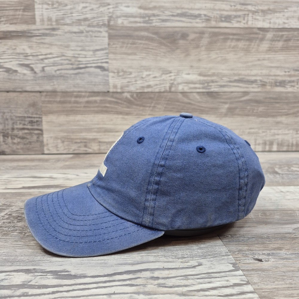 Initial L Blank Blue Hat Cap Youth Boys Adjustable Strapback