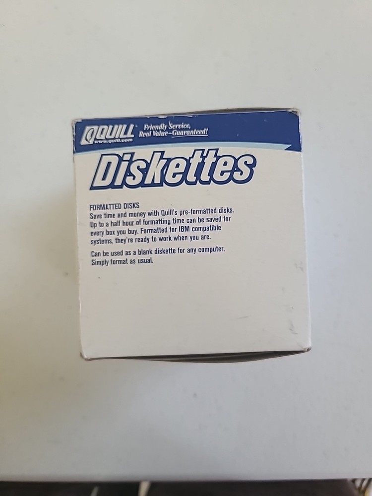 Quill 3.5 Diskette New Sealed 25ct