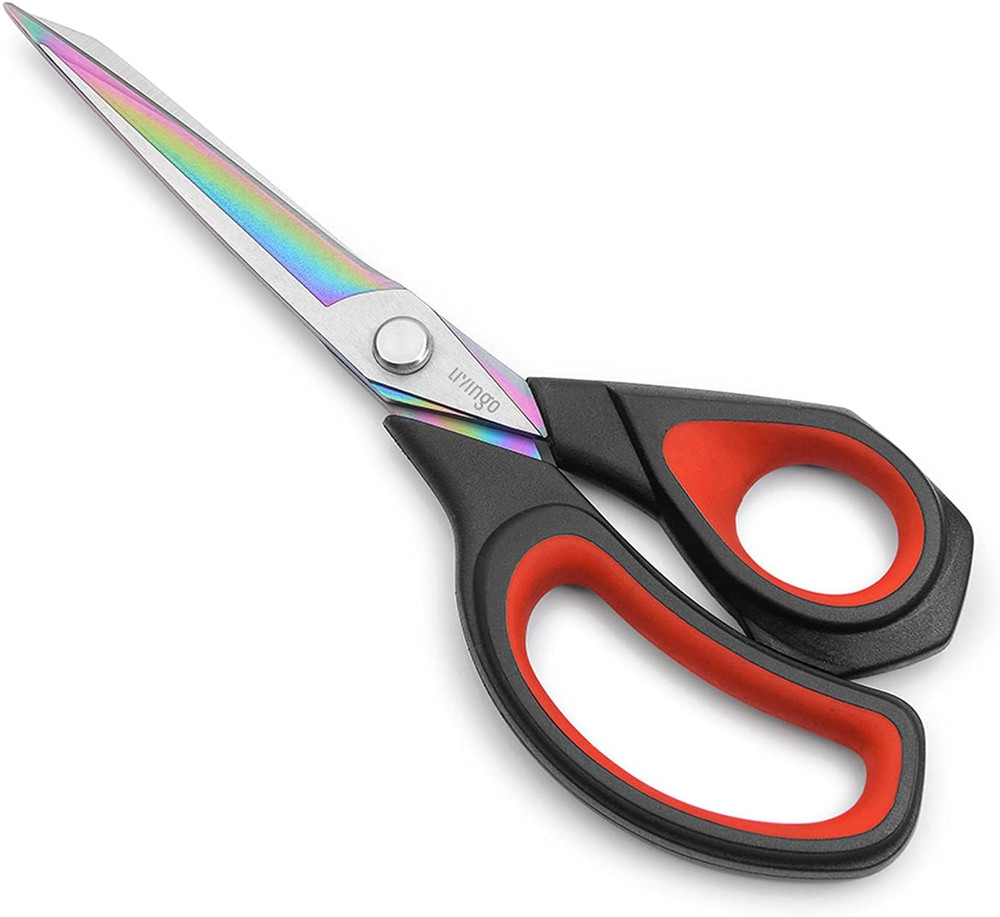 Premium Tailor Scissors Heavy Duty Multi-Purpose Titanium Coating Forged Stai...