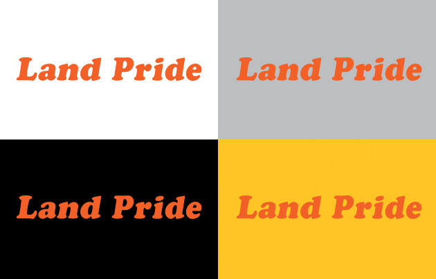 Land Pride Implement Premium Vinyl Decal 2 Pack - Equipment Decal