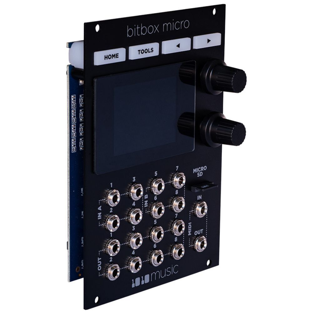 1010music Bitbox Micro Eurorack Compact Sampler with Touchscreen - Black