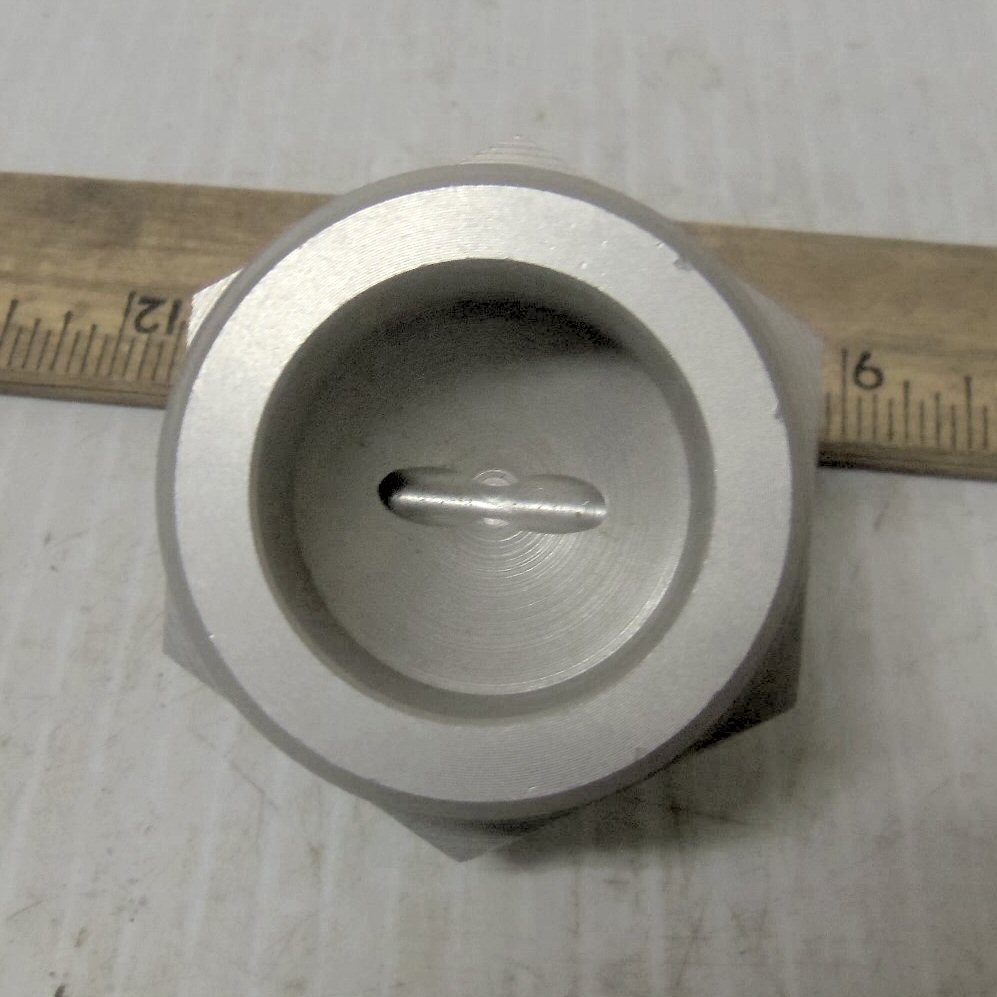 Threaded Hex Head Aluminum Cap or Plug or (?) (NOS)