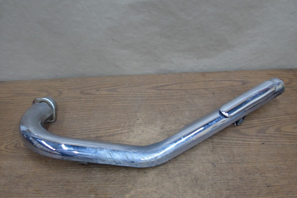 HARLEY DAVIDSON CHROME EXHAUST HEADER W/ HEAT SHIELD
