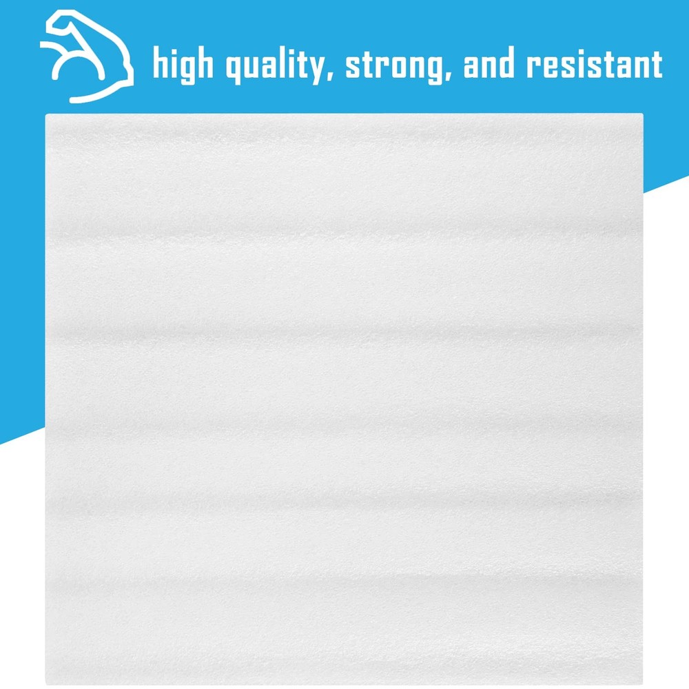 100 Pack Foam Sheets, DAT 12" x 12", 1/16" Thickness, 100 pack 1/16", White