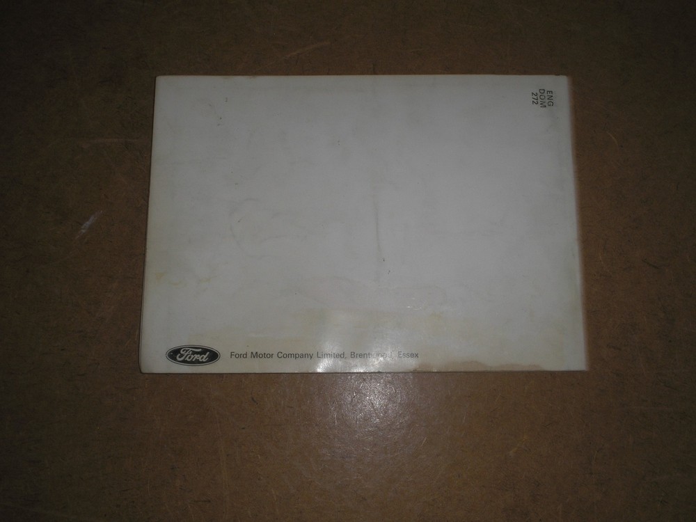 1972 ford consul owner handbook