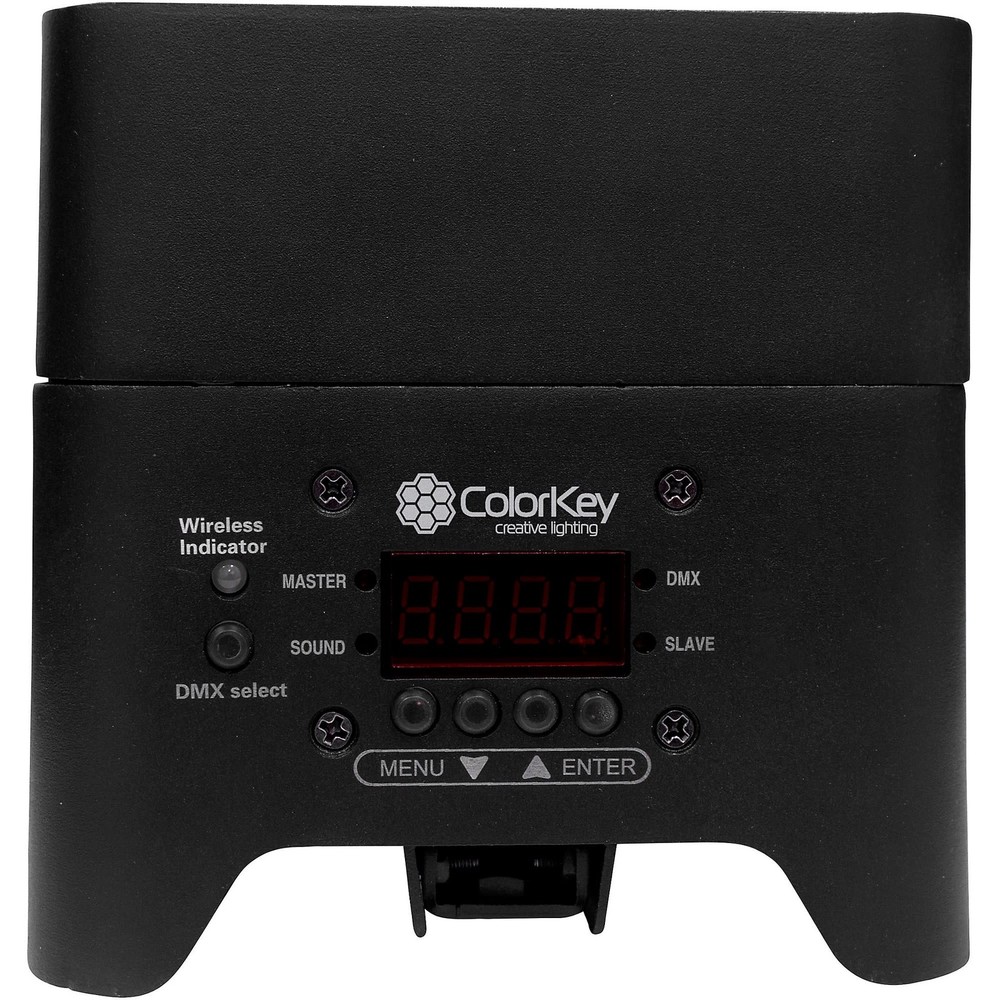ColorKey MobilePar Mini HEX 4 Battery-Powered Wireless LED Effects Light, 4-Pack