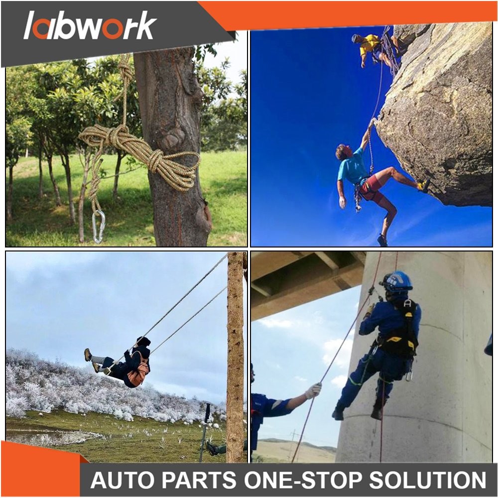 Labwork Double Braid Polyester Arborist Bull Rope Pulling Rigging Line 5/8"×150'