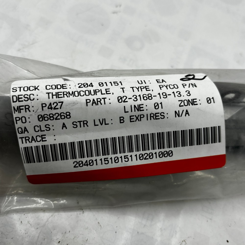 Pyco 02-3168-02-13.3 Dual Element Thermocouple ⭐