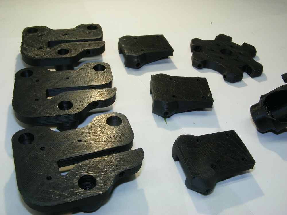 KOSSEL PLASTIC SET EFFECTOR ROLLER SLIDER CARRIAGES SENSOR MOUNT 3D USA