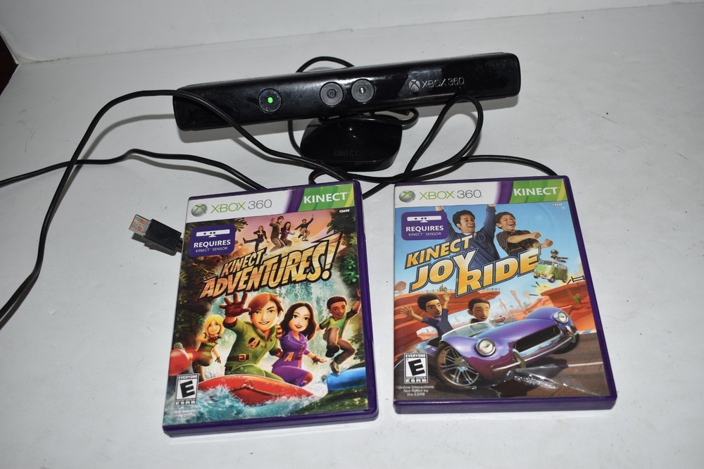 Microsoft Xbox 360 Kinect Sensor- Tested & Working W/ GAMES (PLB20)