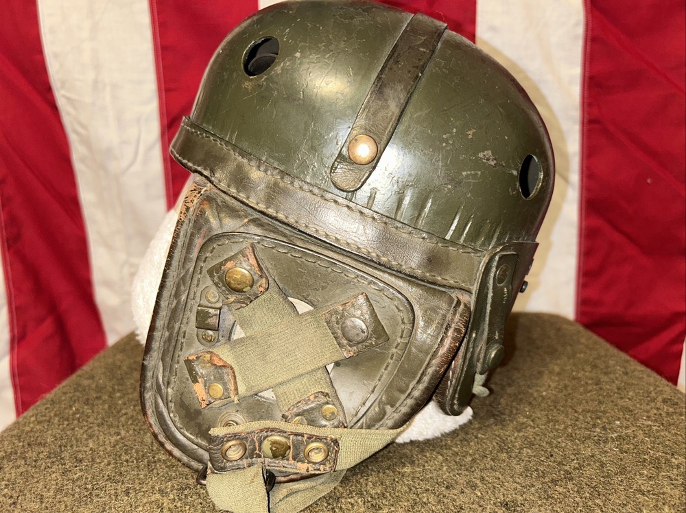 Authentic WW2 Belgian Tanker Helmet