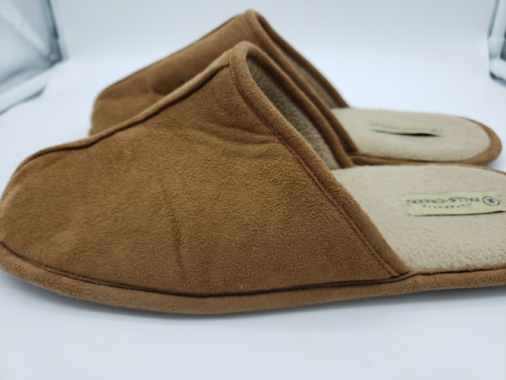 AUTHENTIC FALLS CREEK MEN'S TAN SLIPPERS SIZE 9/10