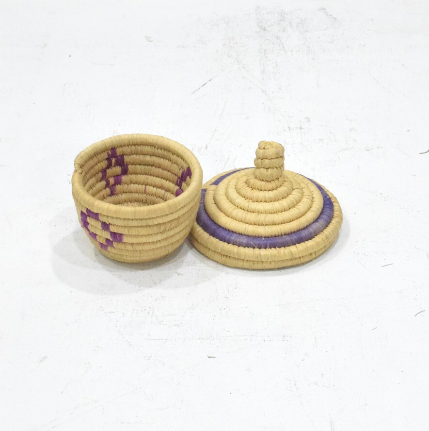 Ethiopian Woven Lidded Basket