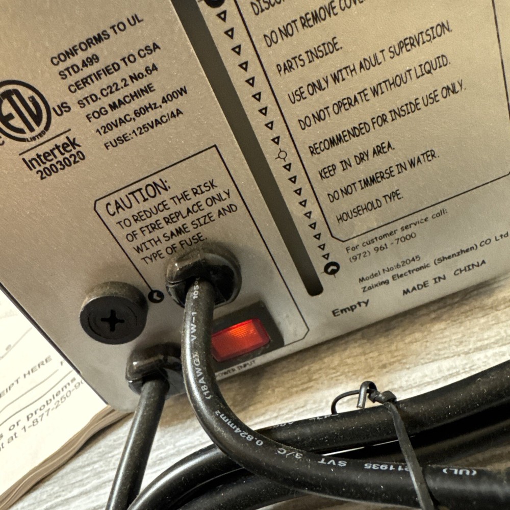 The Fog Machine Model #0025956