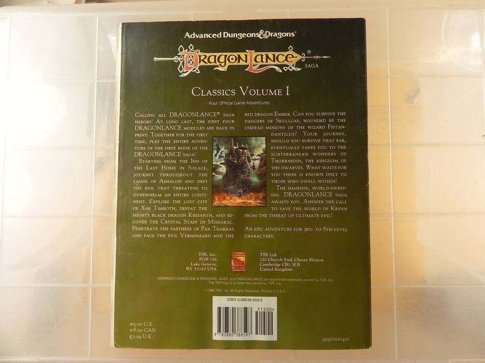 TSR Dragonlance Dragonlance Classics #1