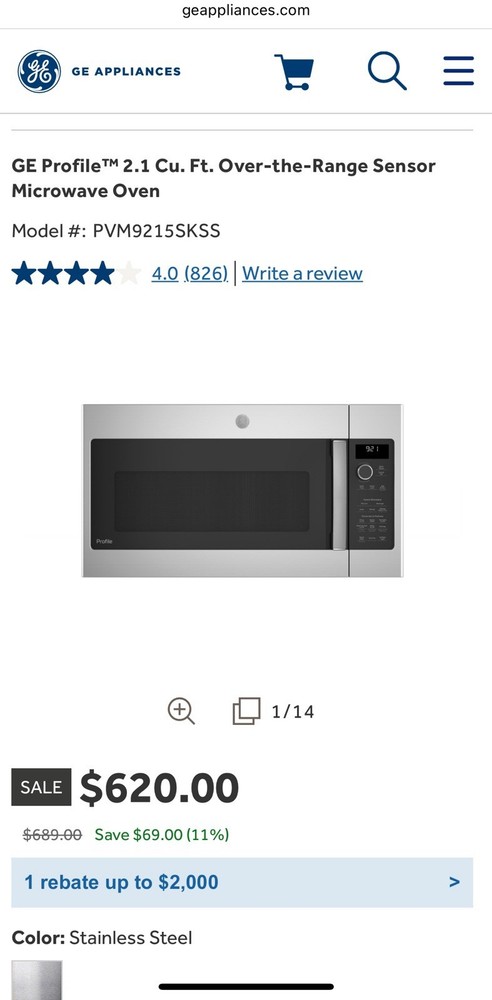 GE Profile Over-The-Range Microwave/ Oven