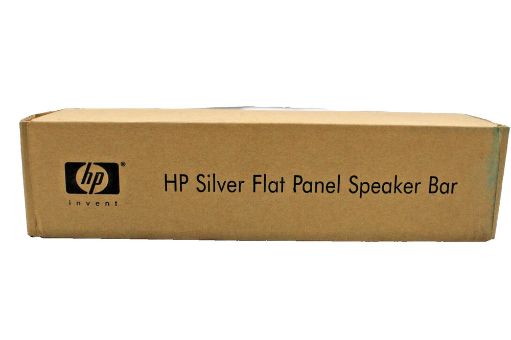 HP Silver Flat Panel Speaker Bar - EE418-61001 - NEW