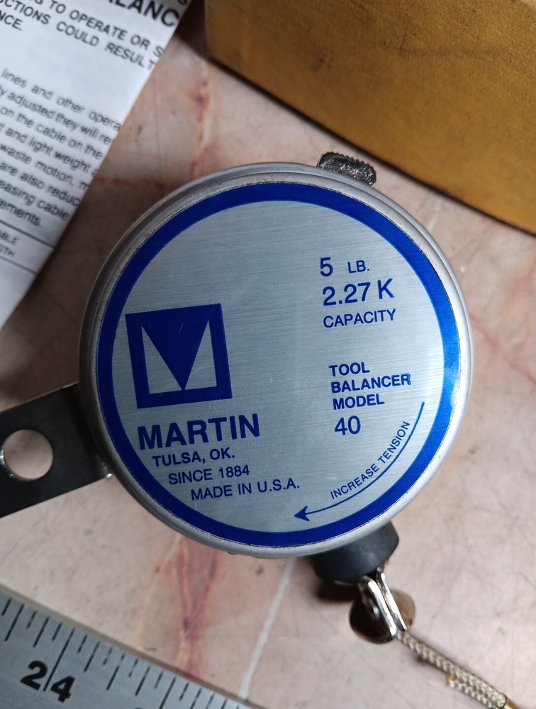 MARTIN MODEL 40 INDUSTRIAL TOOL BALANCER 5 POUND - NEW