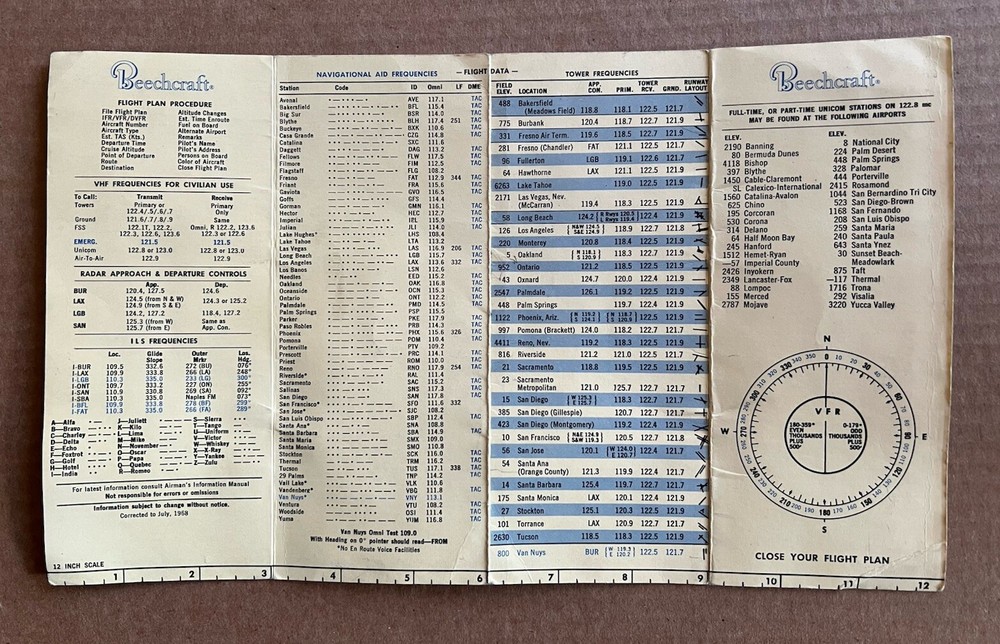 Norm Larson 1968 Beechcraft Aviation Brochure