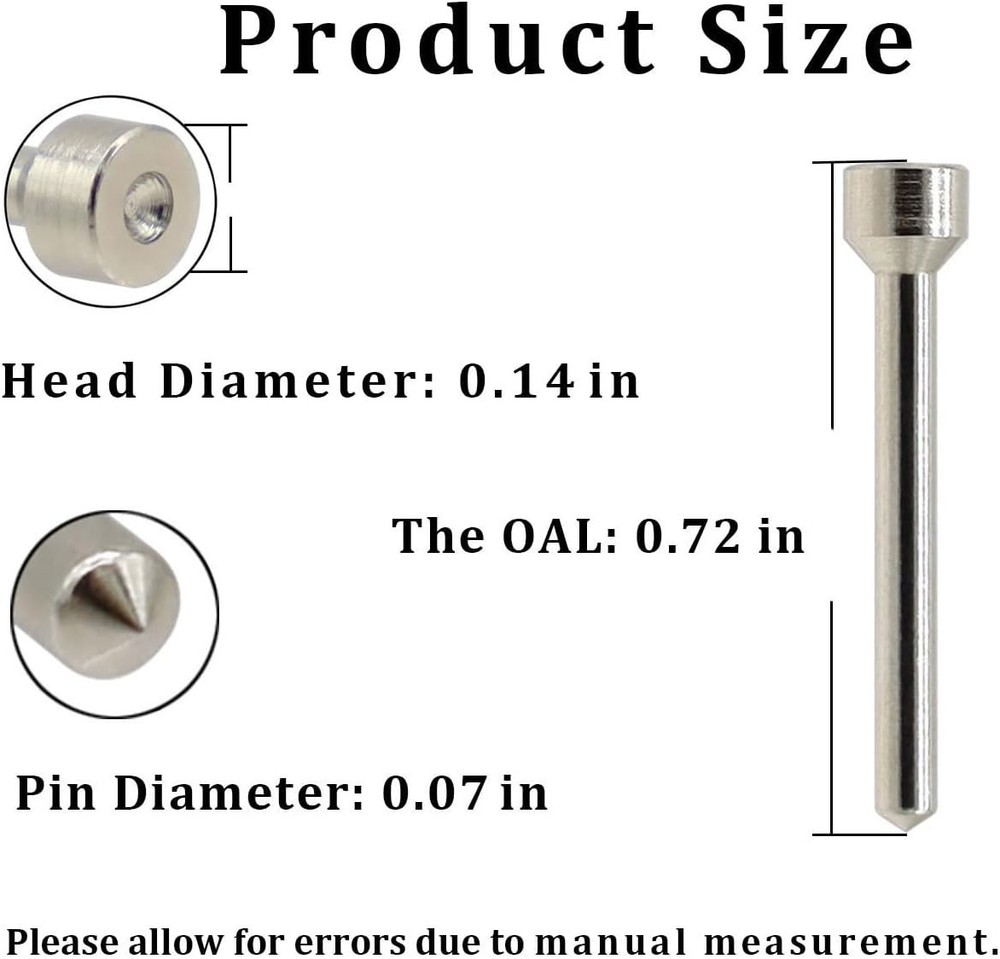 12 Pack Headed Decapping Pins Reloading Die, Redesigned Black