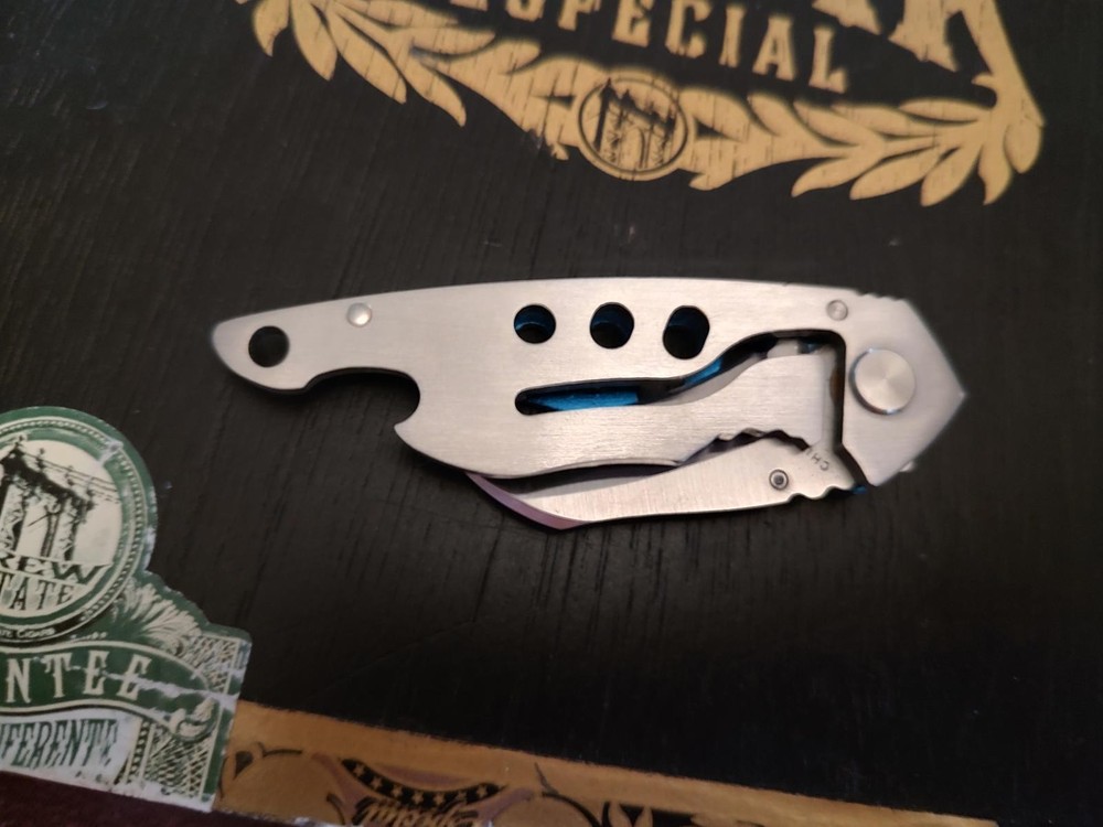 Buck Folding Pocket Knife with Blue Handle