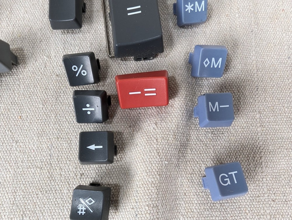 Sharp EL-1197PIII Printing Calculator Replacement Keycap Set Numeric Function...