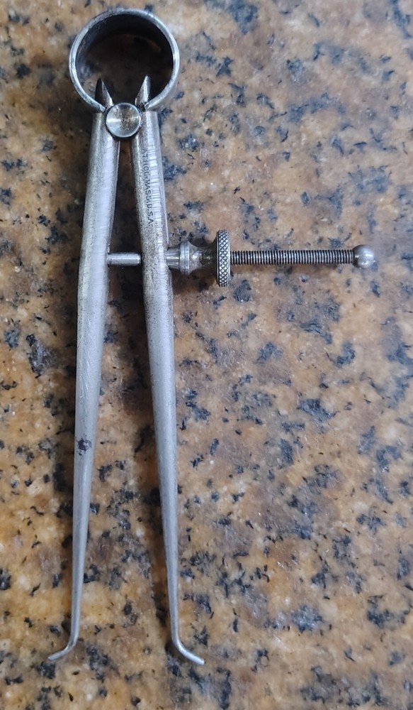 🗽 VINTAGE L S.STARRETT 4"OD CALIPER