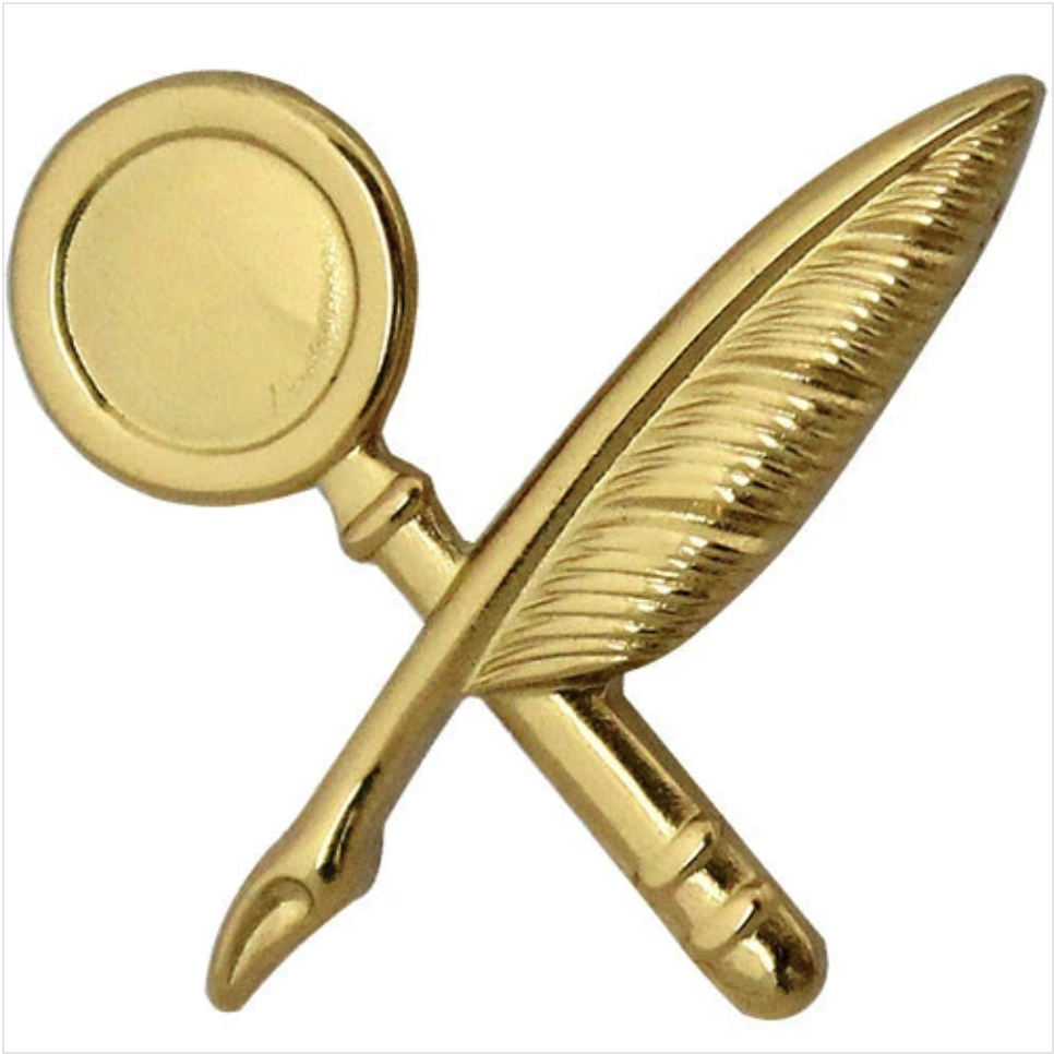 GENUINE U.S. NAVY COLLAR DEVICE: INTELLIGENCE TECHNICIAN