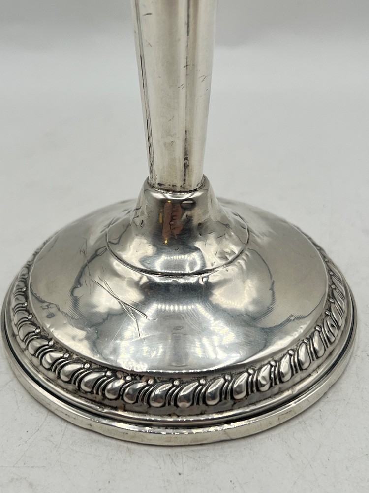 Columbia sterling silver candlestick weighted