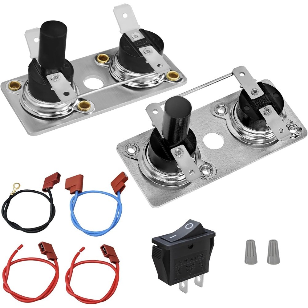 2Pcs RV Water Heater Switch for Suburban 232306, Thermostat 120V T-Stat Wter Par