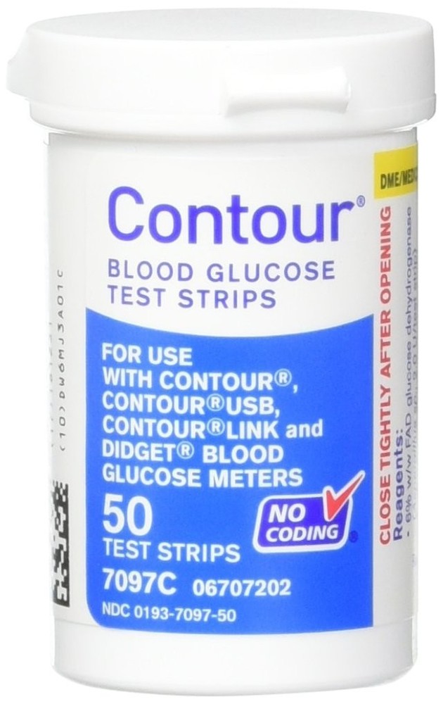 Contour Blue Glucose 100 Test Strips expiry 2027