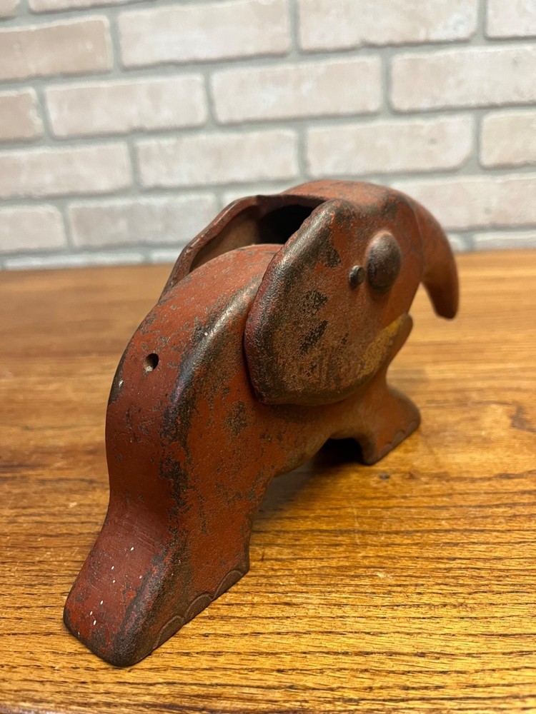 Vintage Vindex Red Cast Iron Elephant Nutcracker Original Paint