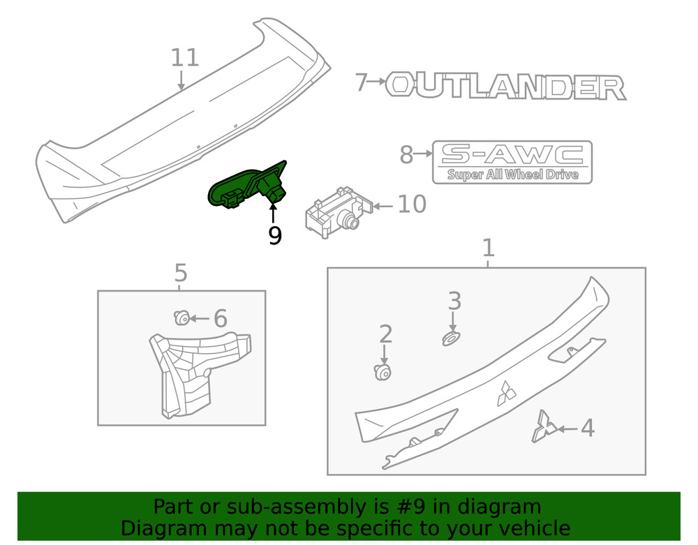 Genuine Mitsubishi Camera 28442W040P