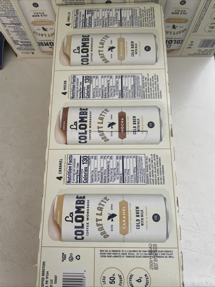 La Colombe Draft Latte Cold Brew Coffee 9 fl Oz, 12-Pack