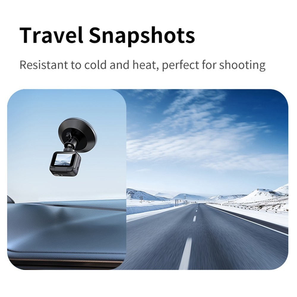 Compact Y360 4K Action Camera Stabilized Flip Screen Fast Charging 1 Hour