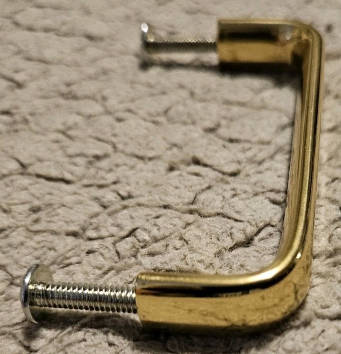 Polished Brass Door Pull Handle 3 Inches