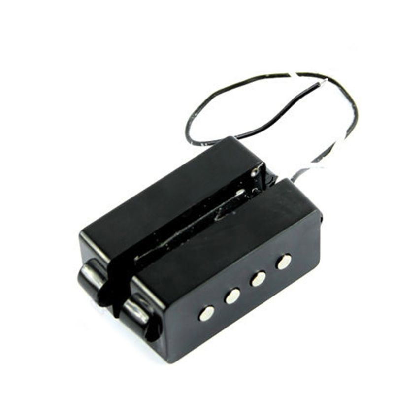 Black 4 String Noiseless Pickup Set For Precision Bridge Pickup Set new