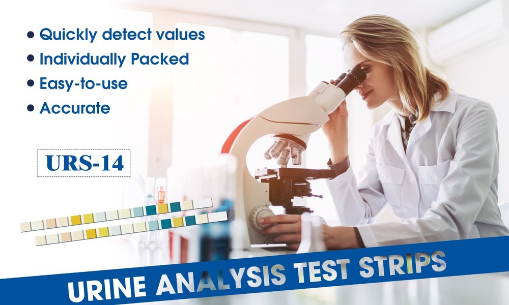 100Pcs Protein Urinalysis 14Parameter Urine PH Test Strips Convenient Quickly