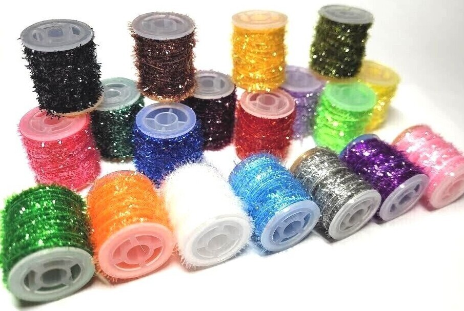 MICRO TINSEL CHENILLE - Premium Fly Tying Material - Small Chenille - 18ft. New