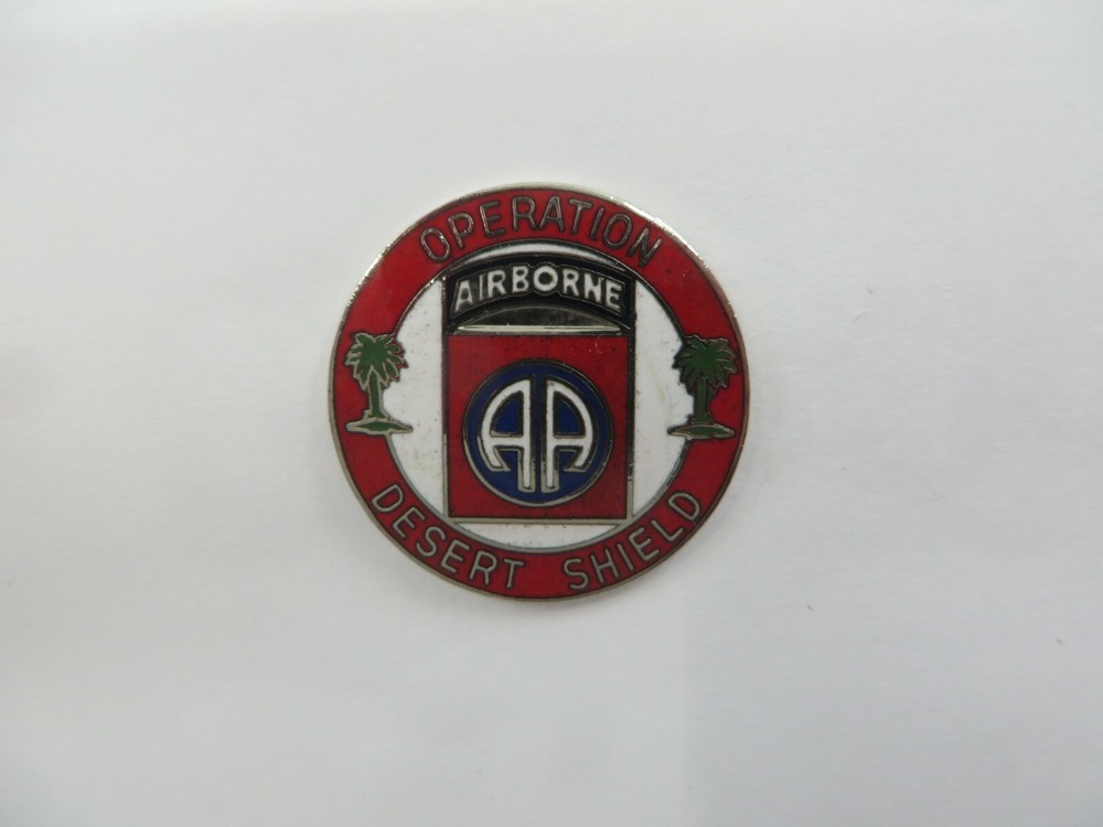 Operation DESERT SHIELD Airborne Hat Pin AA Military Lapel