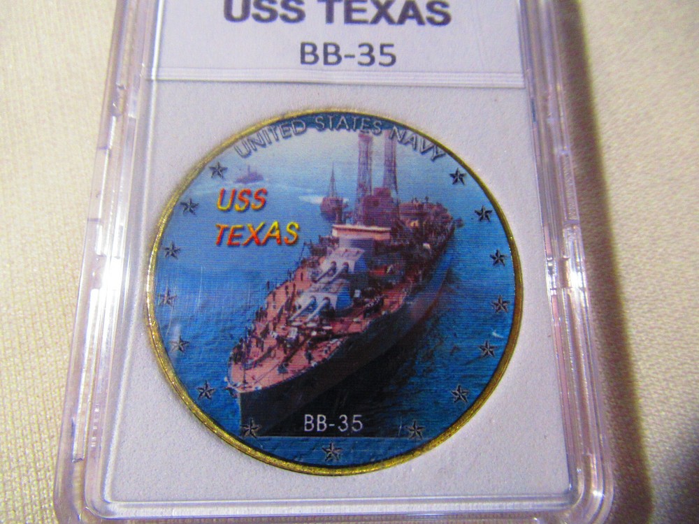 US NAVY - USS TEXAS / BB-35 Challenge Coin
