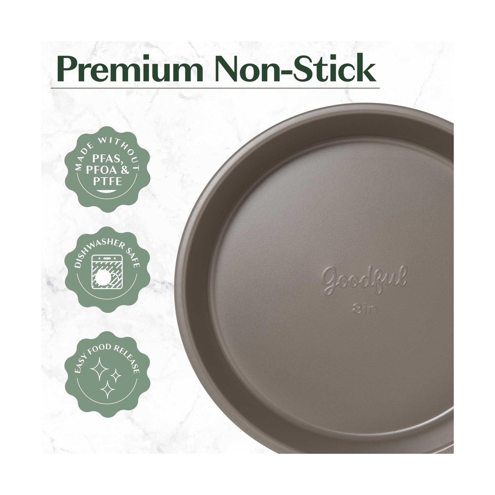 Goodful All-In-One Nonstick Bakeware Set, Stackable and Space Saving Design i...