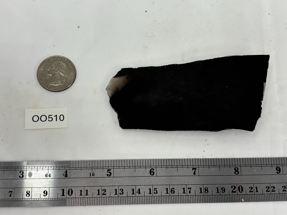 Fire Obsidian end cut Slab Lapidary Cabbing Knapping Combo ship avail