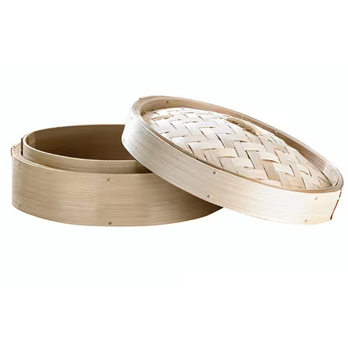 PackNWood 209BBDIM20 Bamboo 7.9" Dim Sum Steamer Base - 10 / CS
