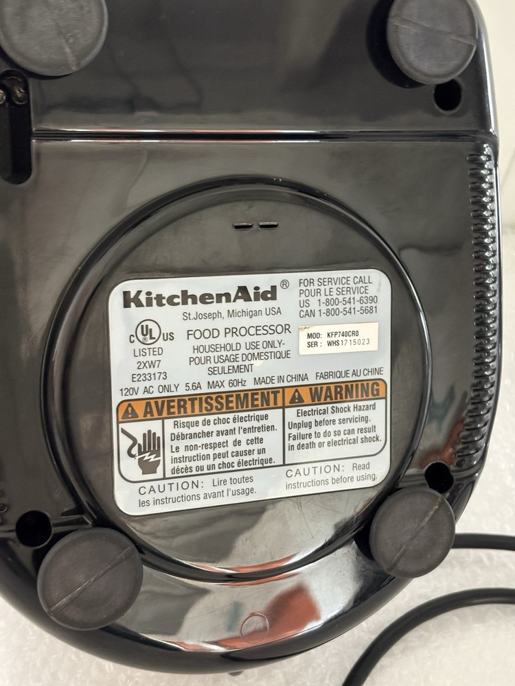 KitchenAid 9-Cup Food Processor MODEL KFP740CR0 100% Working