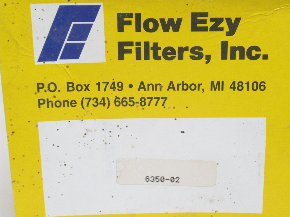242839 New-No Box; Flow Ezy 6350-02 Filter Element; 11" Long; 4-7/8"ID
